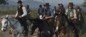 Артур Морган с бандой